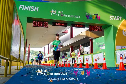 Race photo from BAF LIONS RUN 2024