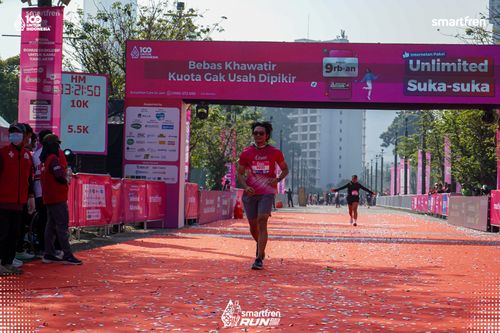 Race photo from Smartfren Run 2025 