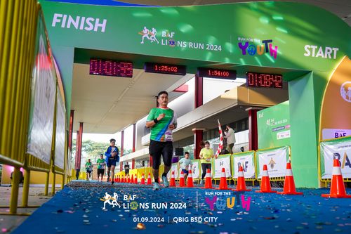 Race photo from BAF LIONS RUN 2024