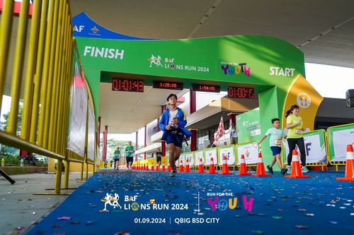 Race photo from BAF LIONS RUN 2024