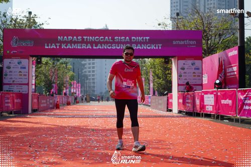 Race photo from Smartfren Run 2025 