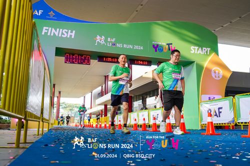 Race photo from BAF LIONS RUN 2024