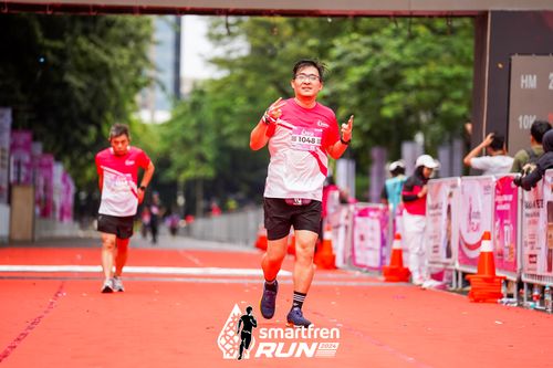 Race photo from Smartfren Run 2024