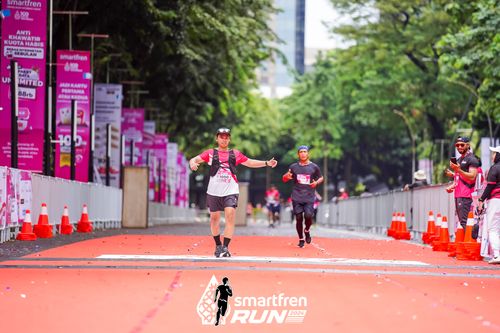 Race photo from Smartfren Run 2024
