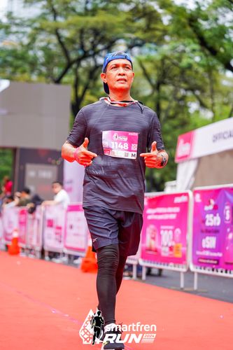 Race photo from Smartfren Run 2024