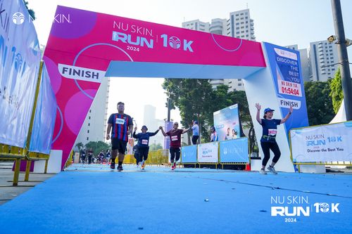 Race photo from Nu Skin Run 10K