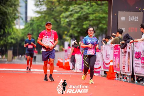 Race photo from Smartfren Run 2024
