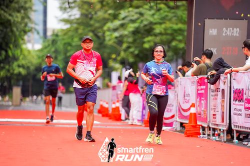 Race photo from Smartfren Run 2024