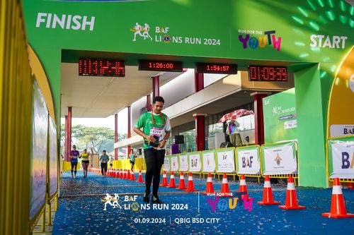 Race photo from BAF LIONS RUN 2024