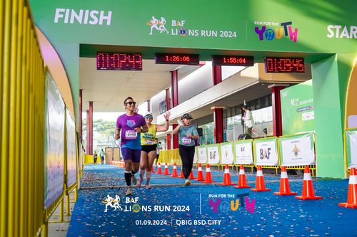 Race photo from BAF LIONS RUN 2024