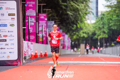 Race photo from Smartfren Run 2024