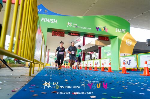 Race photo from BAF LIONS RUN 2024