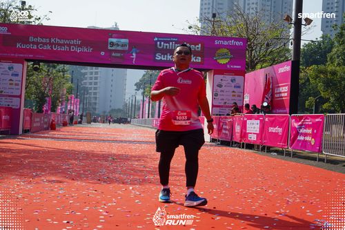 Race photo from Smartfren Run 2025 