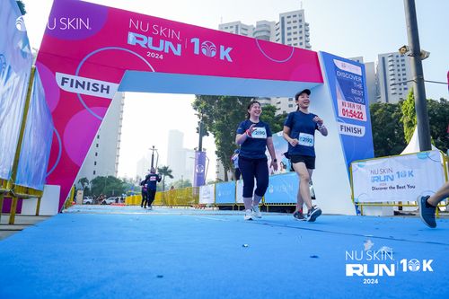 Race photo from Nu Skin Run 10K