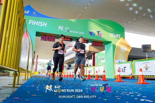 Race photo from BAF LIONS RUN 2024