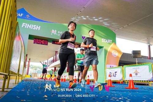 Race photo from BAF LIONS RUN 2024
