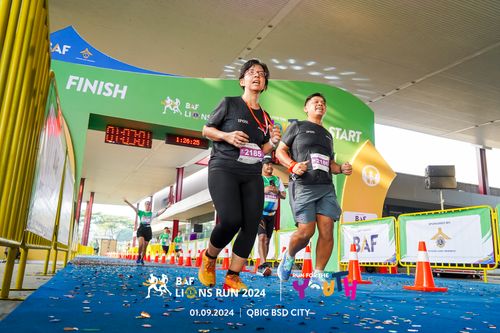 Race photo from BAF LIONS RUN 2024