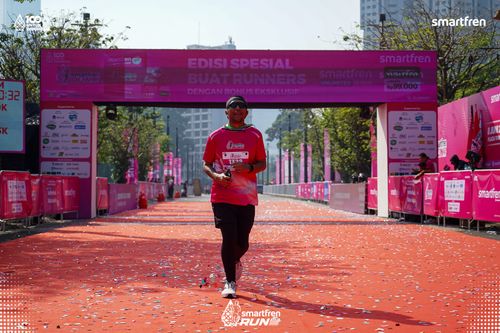 Race photo from Smartfren Run 2025 