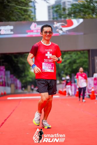 Race photo from Smartfren Run 2024