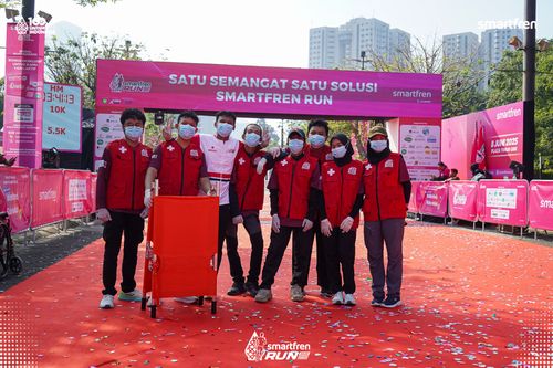 Race photo from Smartfren Run 2025 