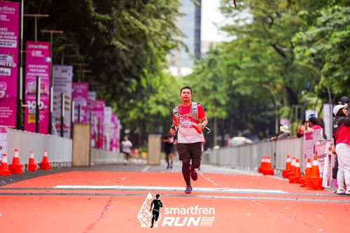 Race photo from Smartfren Run 2024