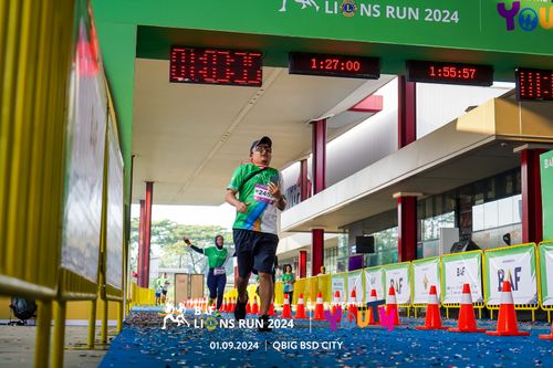 Race photo from BAF LIONS RUN 2024