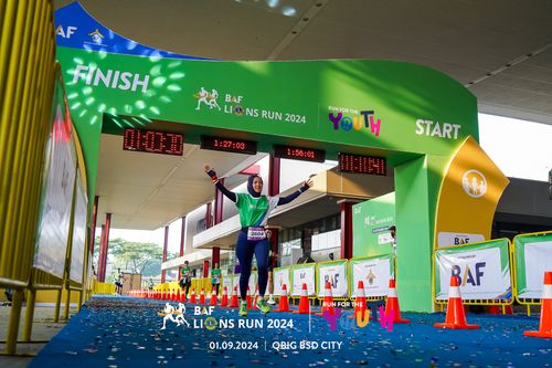 Race photo from BAF LIONS RUN 2024