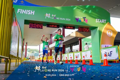 Race photo from BAF LIONS RUN 2024
