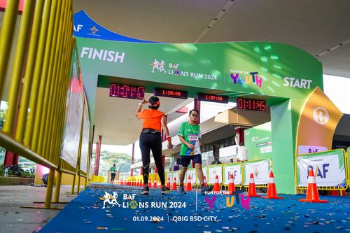 Race photo from BAF LIONS RUN 2024