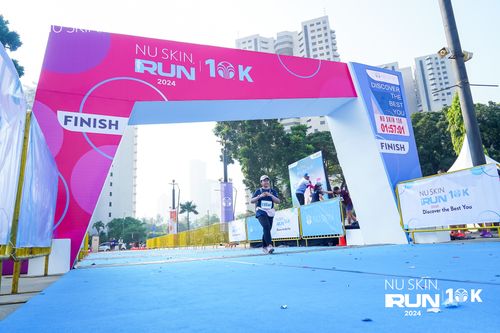 Race photo from Nu Skin Run 10K