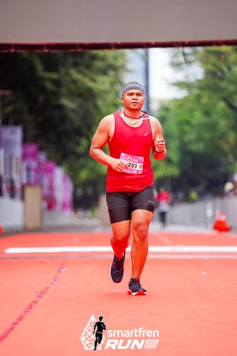 Race photo from Smartfren Run 2024
