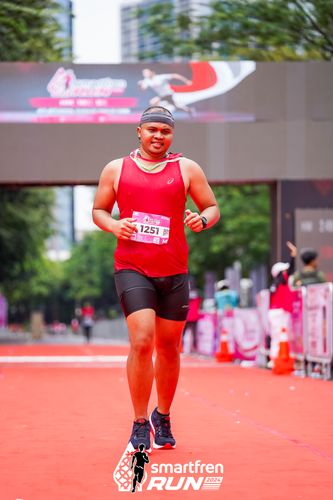 Race photo from Smartfren Run 2024