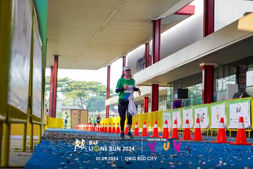 Race photo from BAF LIONS RUN 2024