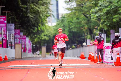 Race photo from Smartfren Run 2024