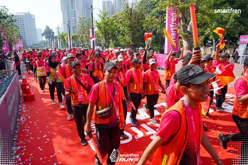 Race photo from Smartfren Run 2025 