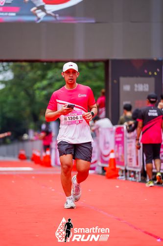 Race photo from Smartfren Run 2024