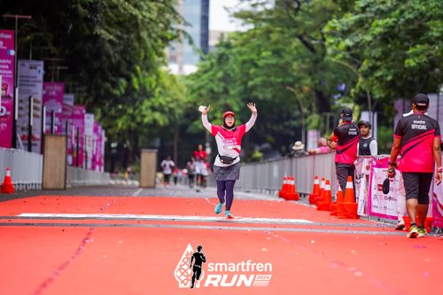 Race photo from Smartfren Run 2024