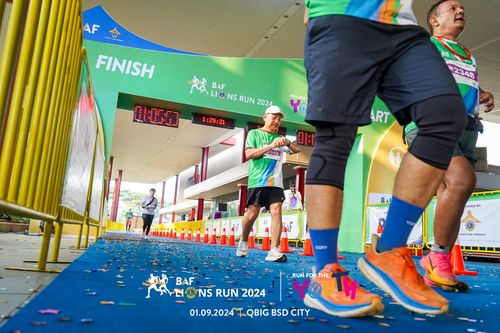 Race photo from BAF LIONS RUN 2024