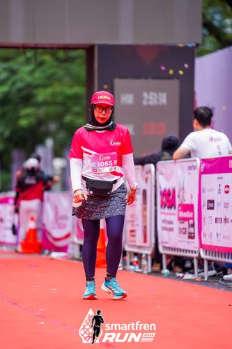 Race photo from Smartfren Run 2024