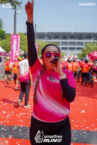 Race photo from Smartfren Run 2025 