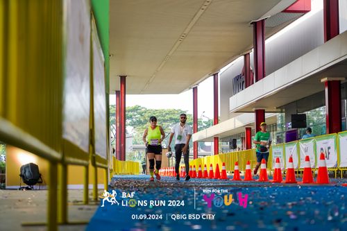 Race photo from BAF LIONS RUN 2024