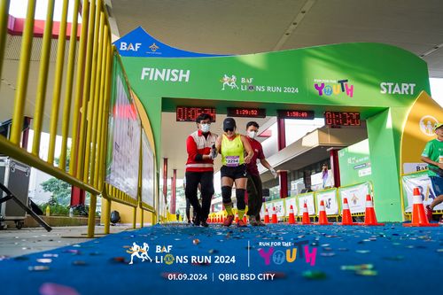 Race photo from BAF LIONS RUN 2024