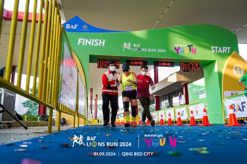 Race photo from BAF LIONS RUN 2024