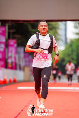 Race photo from Smartfren Run 2024