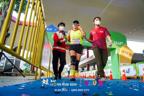 Race photo from BAF LIONS RUN 2024