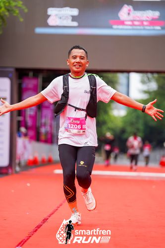 Race photo from Smartfren Run 2024