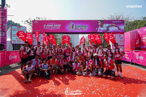 Race photo from Smartfren Run 2025 