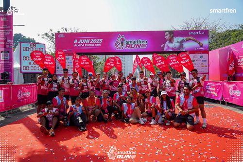 Race photo from Smartfren Run 2025 