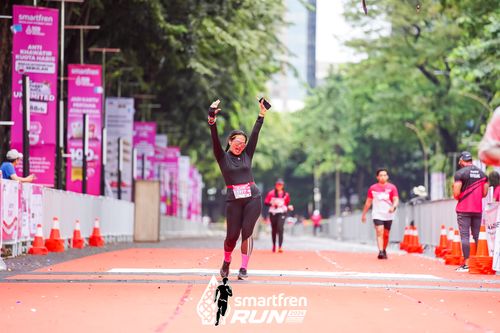 Race photo from Smartfren Run 2024