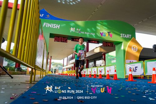 Race photo from BAF LIONS RUN 2024